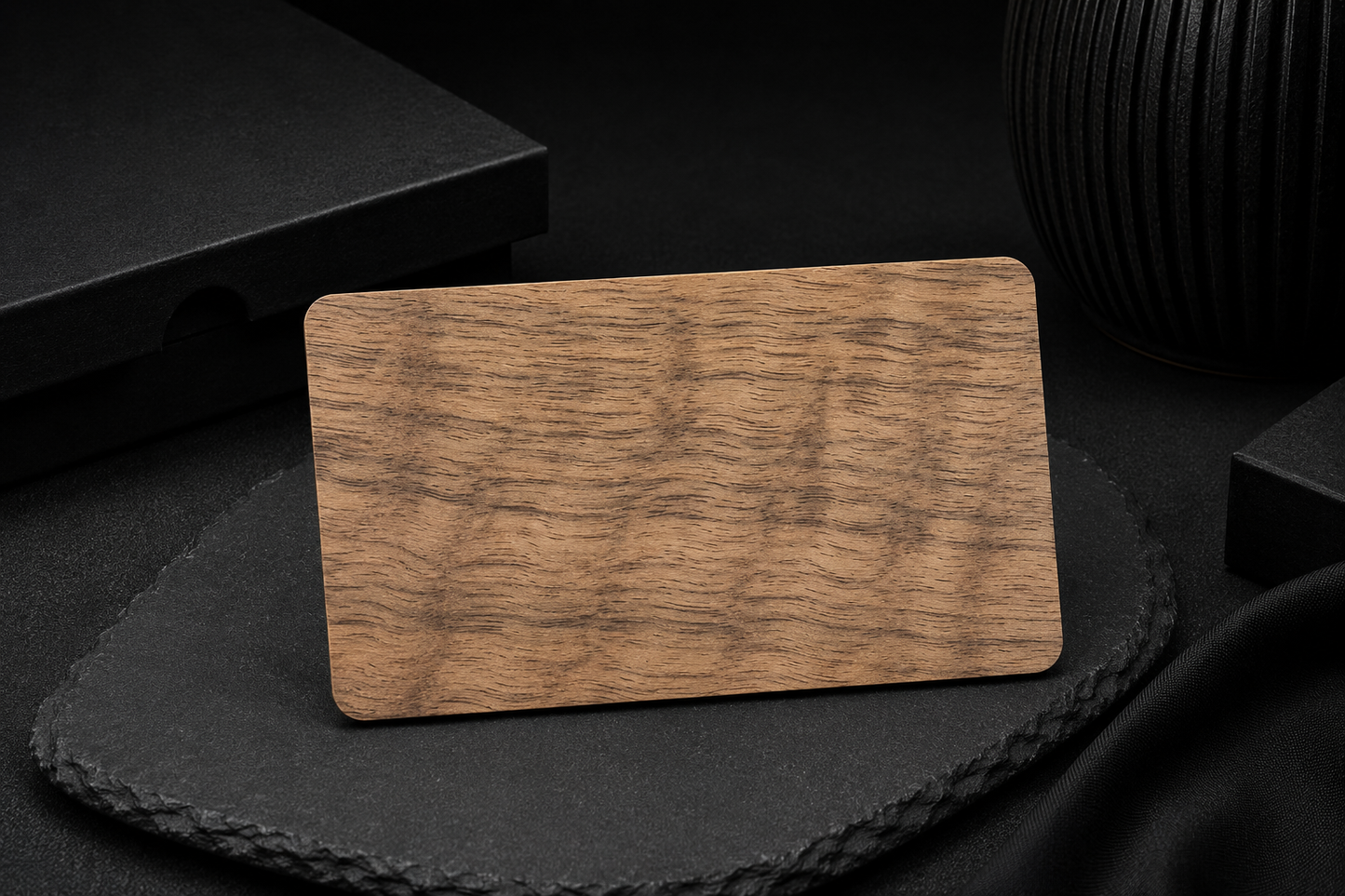 Tessera NFC in legno Zebrano Premium