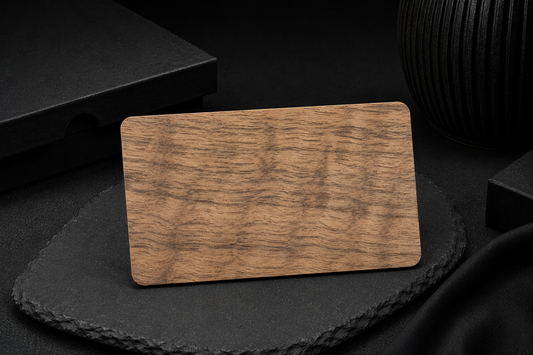 Tessera NFC in legno Zebrano Premium